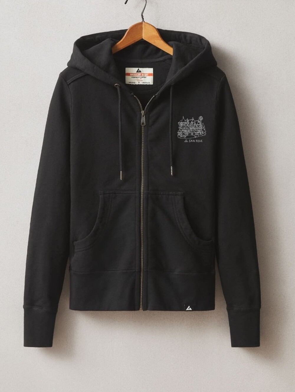 American Giant Men's Medium Zip San Jose Hoodie "Winchester Mystery House" NWOT